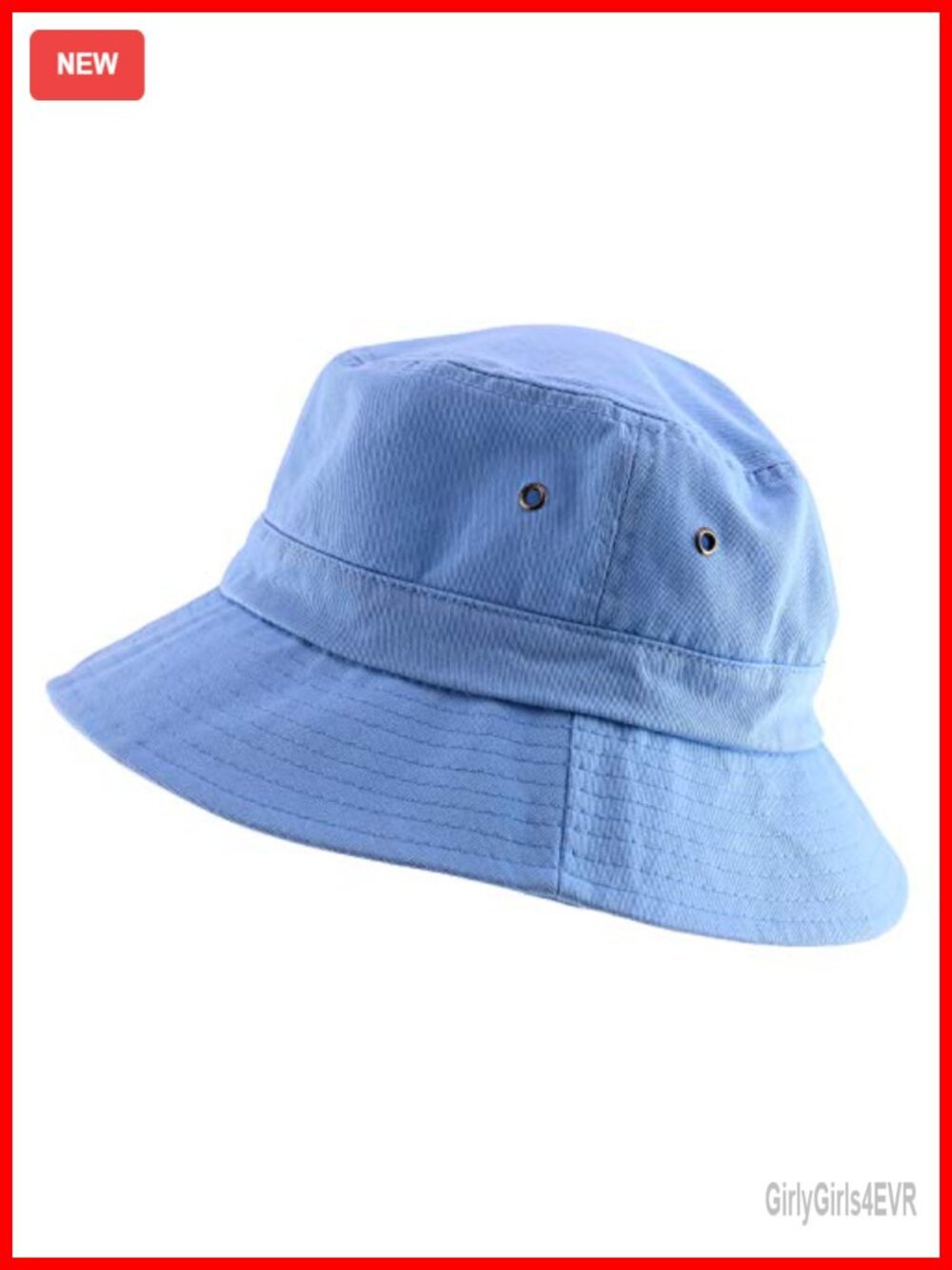 Oversized Short Brim Bucket Hat Cotton